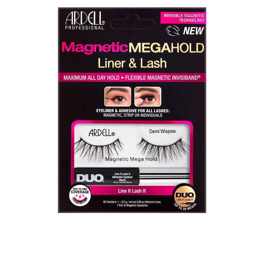 Ardell Magnetic Megahold Demi Wispies Liner & Lash Pestañas 2 U - Salevare.com