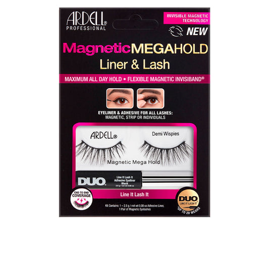 Ardell Magnetic Megahold Demi Wispies Liner & Lash Pestañas 2 U - Salevare.com
