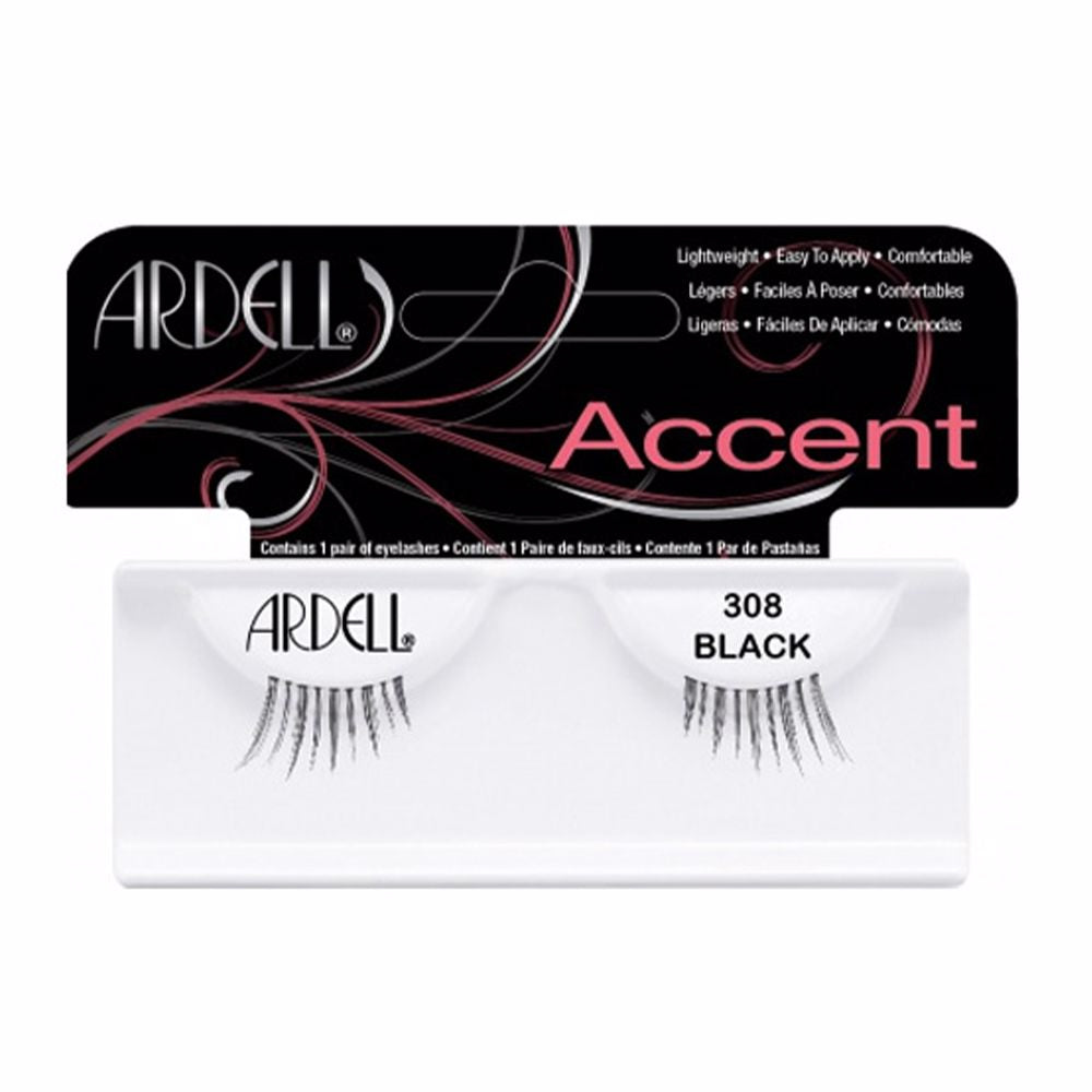 Ardell Accent Eyelashes #308-Black 1 U - Salevare.com
