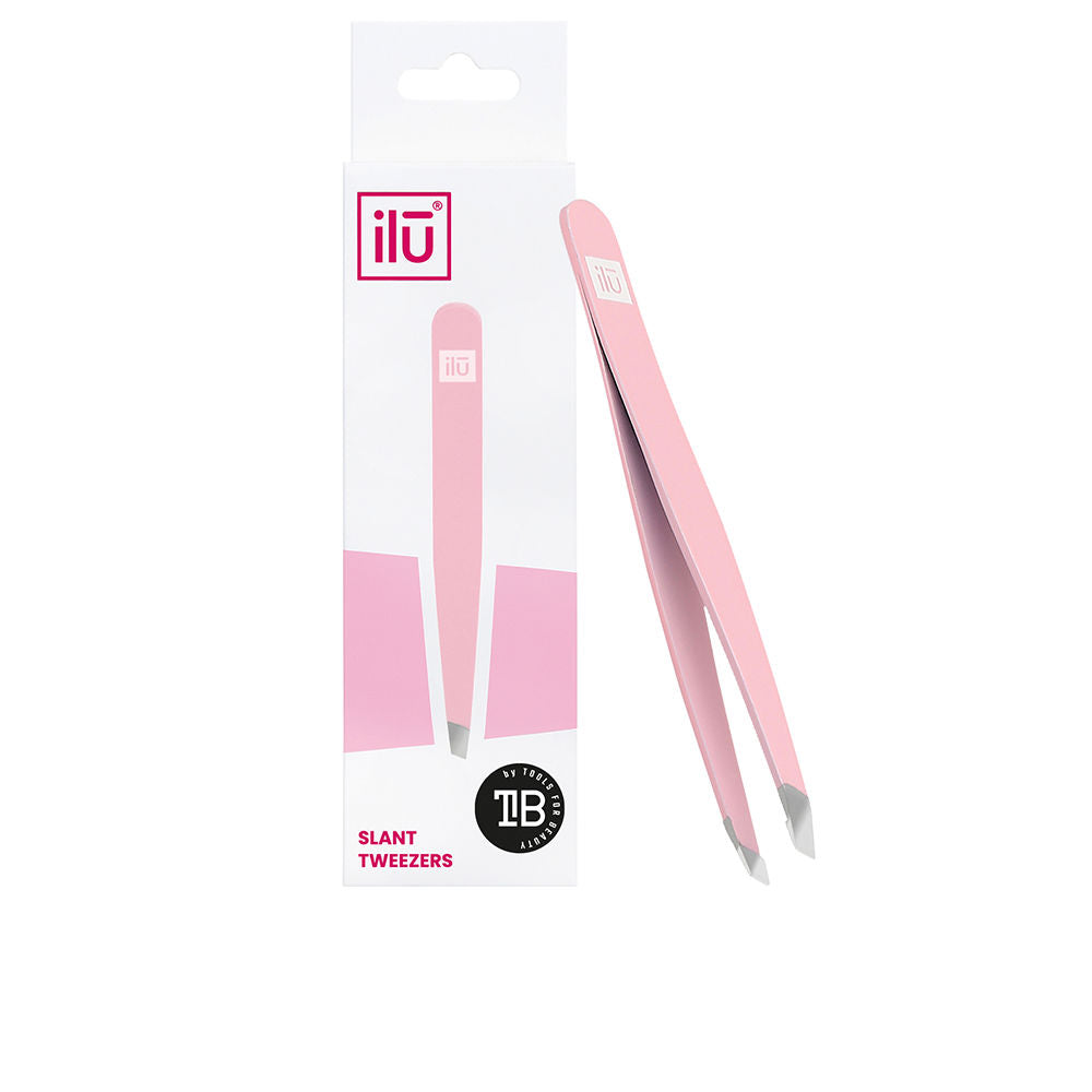 Ilu Slant Tweezers #Pink 1 U