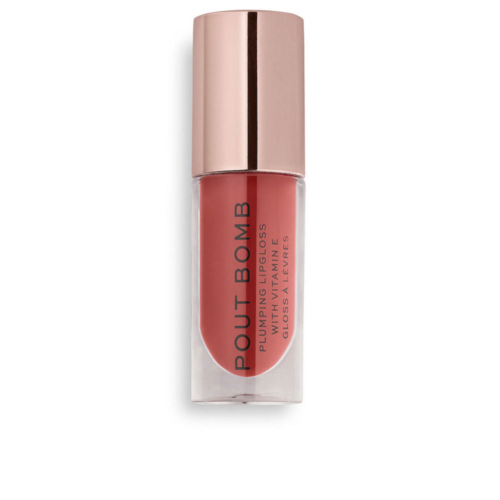 Revolution Make Up Pout Bomb Plumping Gloss #Peachy 4.6Ml - Salevare.com