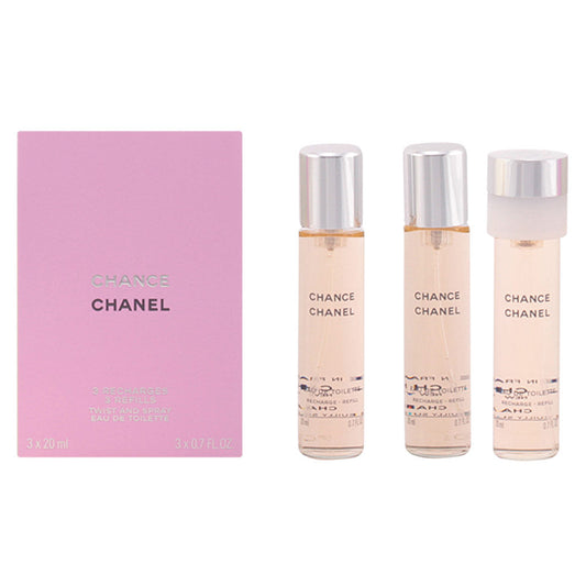 Chanel Chance Eau De Toilette Spray Twist & Spray 3 Refills 3 X 20 Ml - Salevare.com