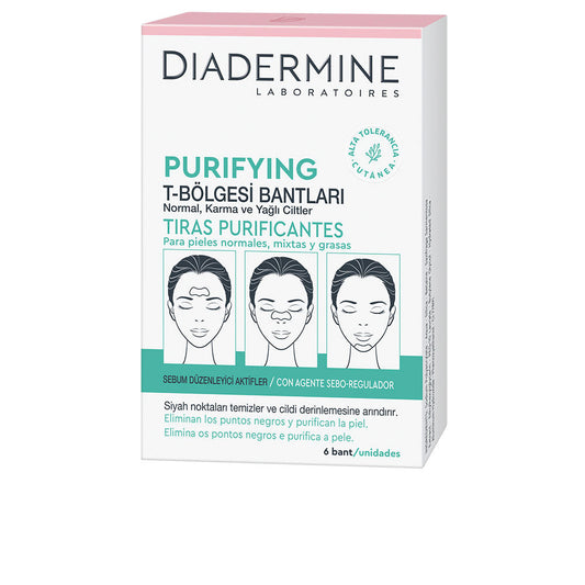 Diadermine Tiras Purificantes Piel Normal-Mixta 6 U - Salevare.com