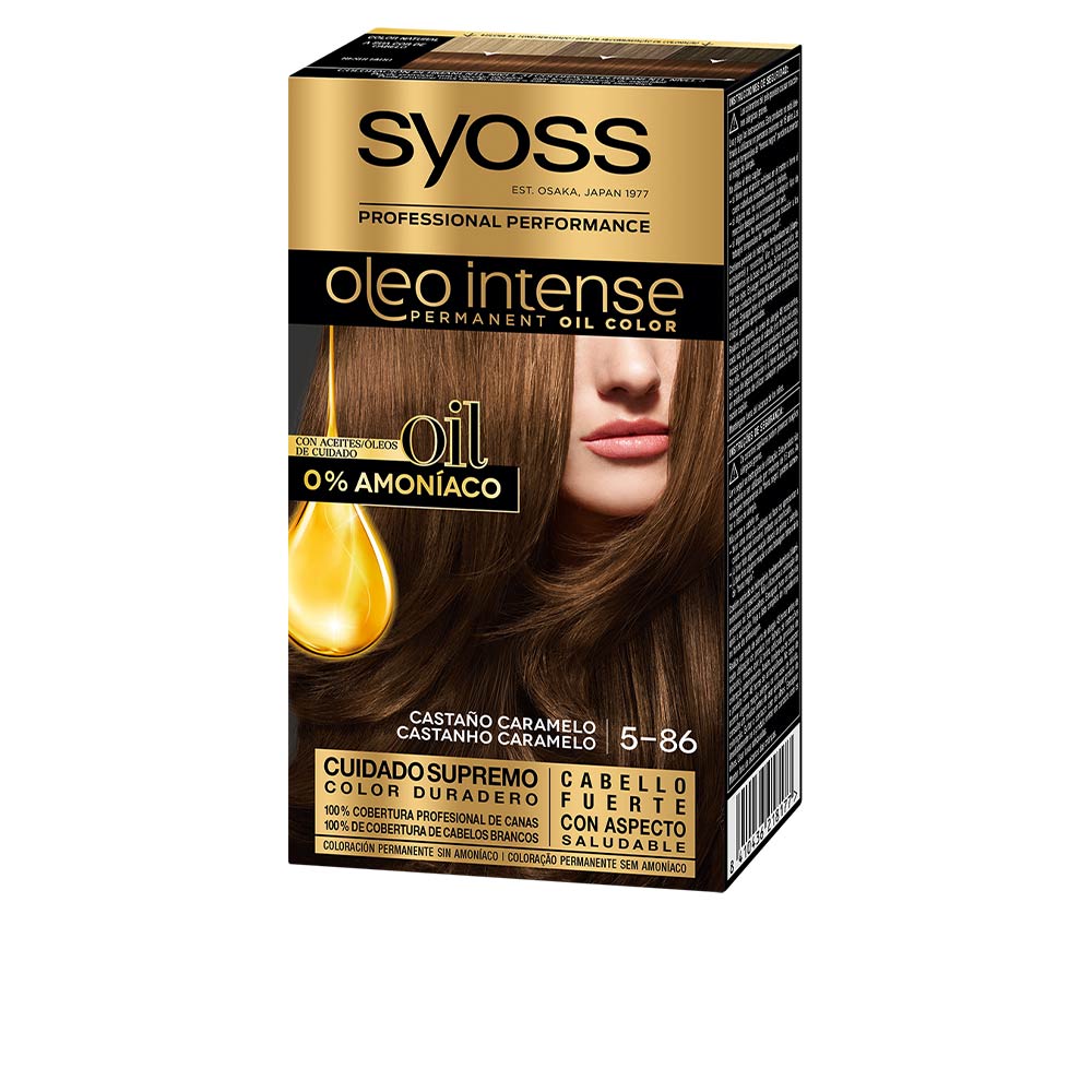 Syoss Oleo Intense Ammonia-Free Hair Color #5.86-Caramel Brown 5 Pcs