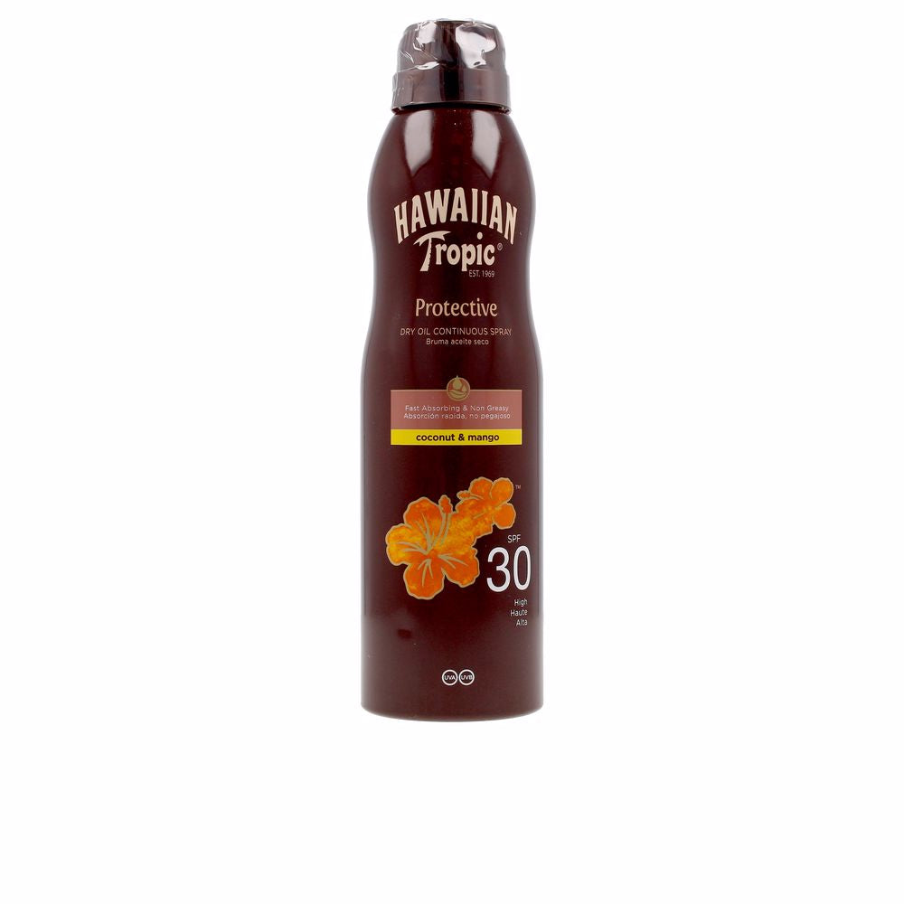 Hawaiian Tropic Coconut &Amp; Mango Oil Mist Spf30 Spray 180 Ml - Salevare.com