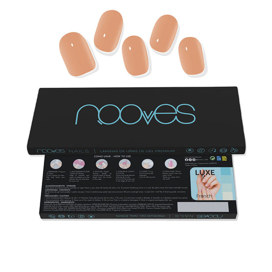 Nooves Premium Luxe Gel Nail Sheets #Cru Au Soleil 20 U - Salevare.com