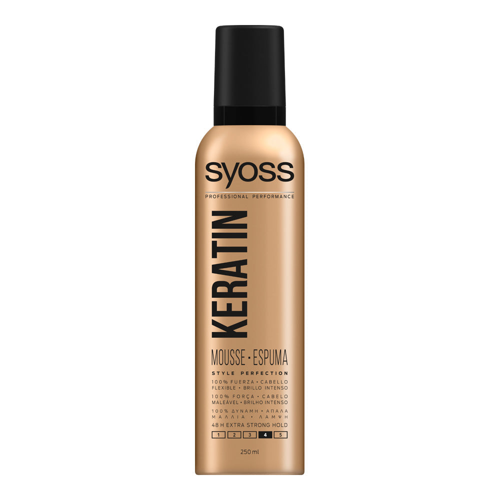 Syoss Keratin Flexible And Shiny Mousse 250 Ml