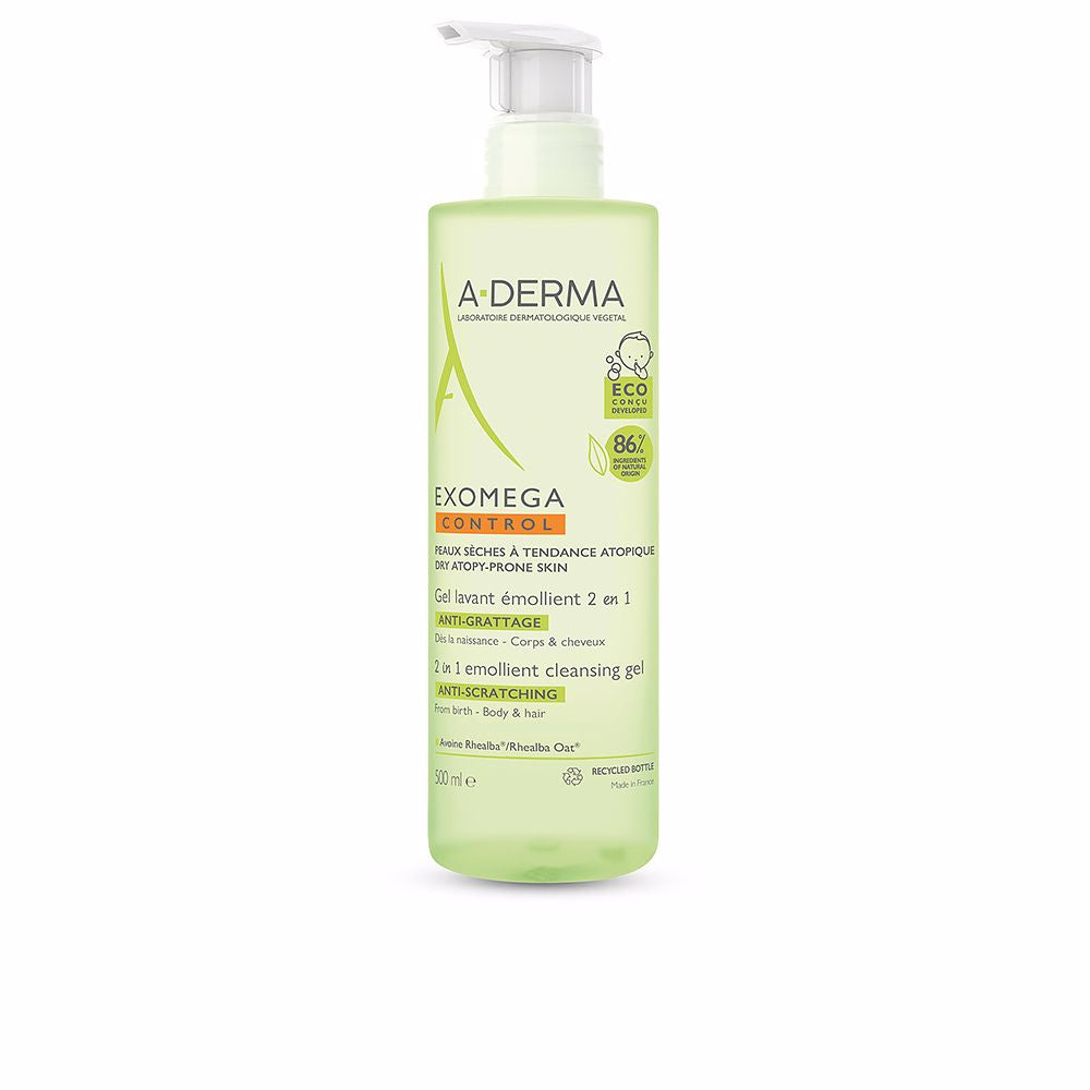 A-Derma Exomega Control 2In1 Emollient Gel 500 Ml - Salevare.com