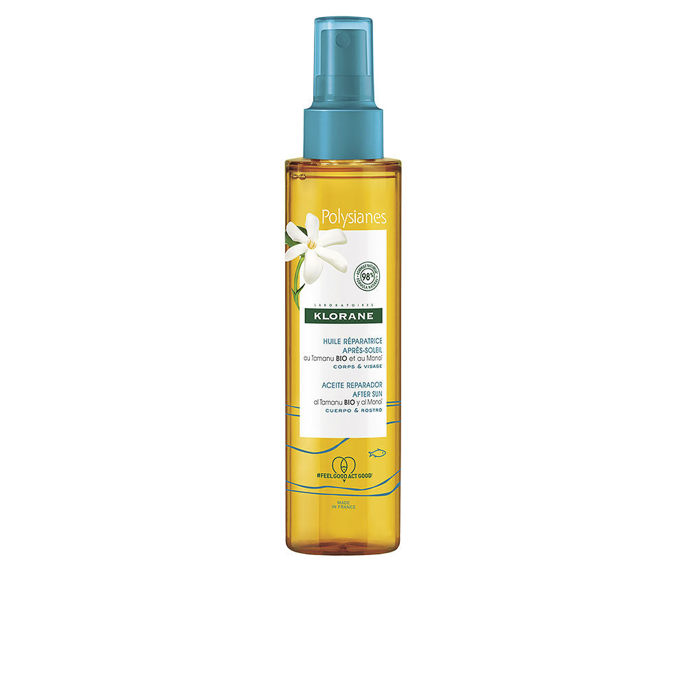 Klorane Polysianes Monoï Y Tamanu Bio Repair Oil After Sun 150 Ml - Salevare.com