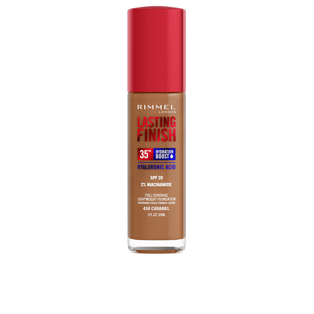 Rimmel London Lasting Finish Hydration Boost Spf20 #450-Caramel 30 Ml - Salevare.com