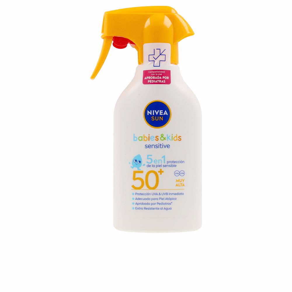 Nivea Sun Babies&Amp;Kids Sensitive Spf50+ Spray Gun 270 Ml - Salevare.com