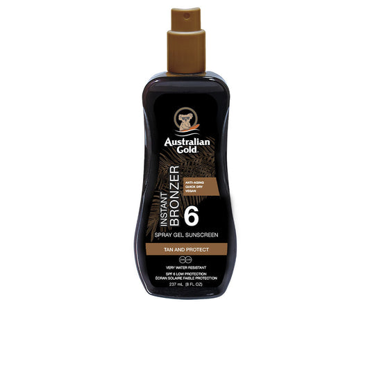Australian Gold Sunscreen Spf6 Spray Gel With Instant Bronzer 237 Ml - Salevare.com