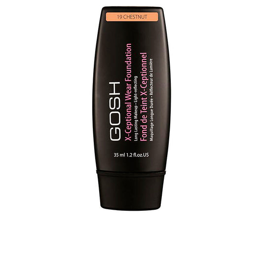 Gosh X-Ceptional Wear Foundation Long Lasting Makeup #19-Chestnut 35 Ml - Salevare.com