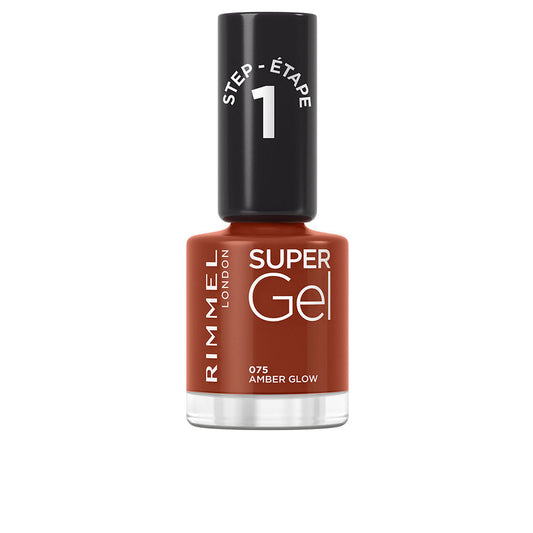 Rimmel London Super Gel Nail Polish #075-Amber Glow 12 Ml - Salevare.com