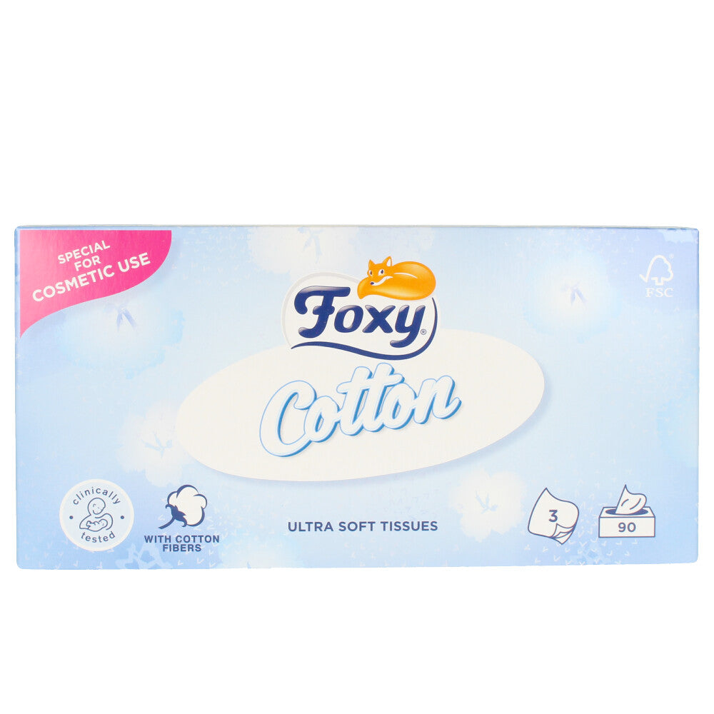 Foxy Facial Cotton Pañuelos Ultra Suaves 90 U - Salevare.com