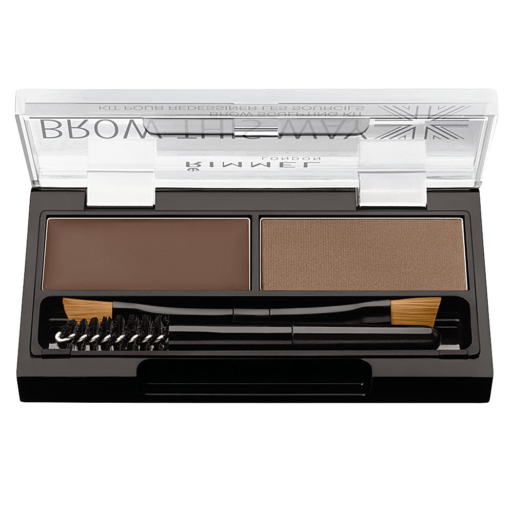 Rimmel London Brow This Way Eyebrow Sculpting Kit #002 -Mild Brown - Salevare.com