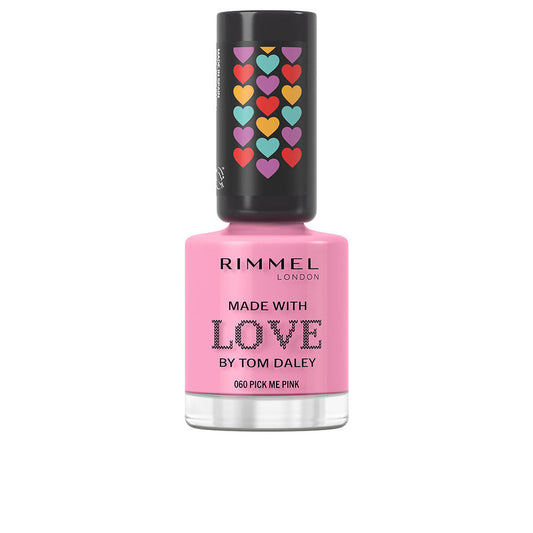 Rimmel London Made With Love By Tom Daley Nail Polish #060-Pick Me Pink 8 Ml - Salevare.com