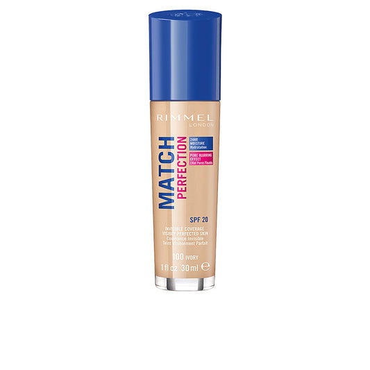 Rimmel London Match Perfection Foundation #100-Ivory - Salevare.com