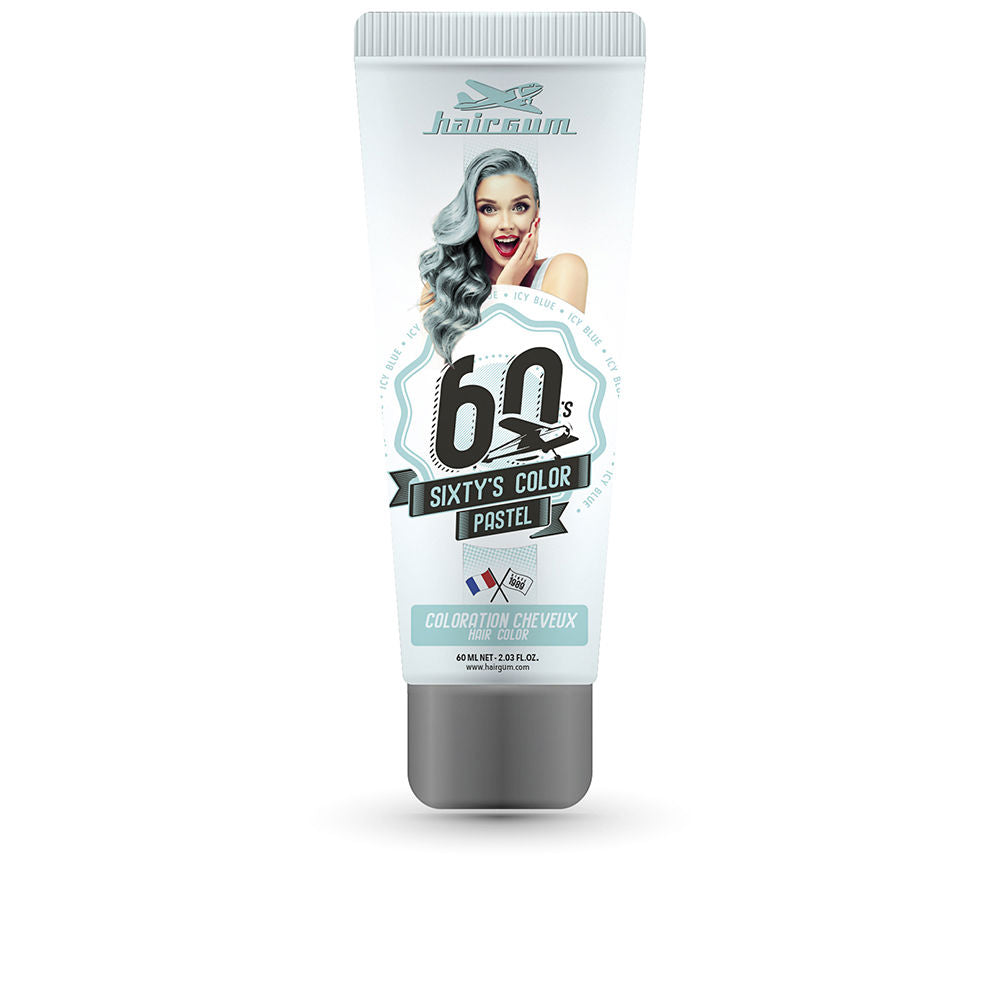 Hairgum Sixty'S Color Hair Color #Icy Blue 60 Ml