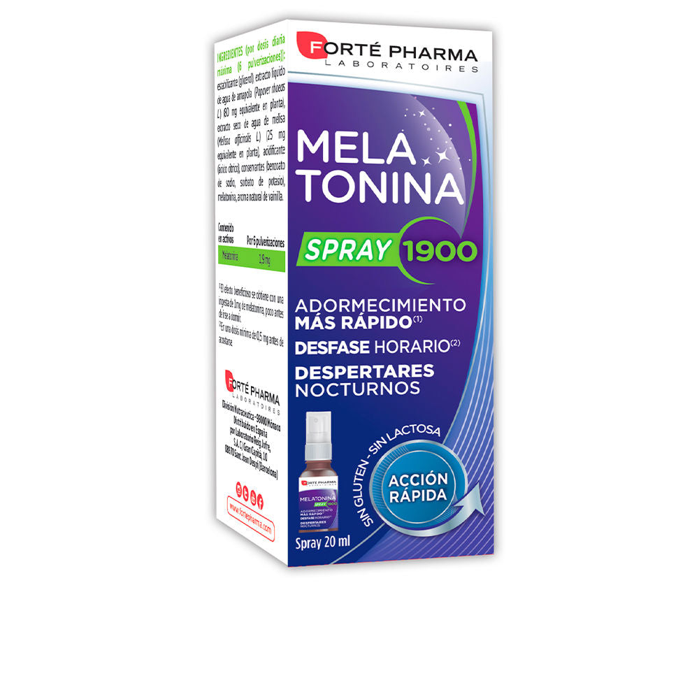 Forté Pharma Melatonina Spray 1900 Adormecimiento Más Rápido 20 Ml - Salevare.com
