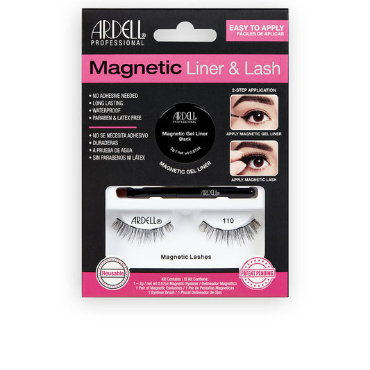 Ardell Magnetic Liner &Amp; Lash Eyelashes #110 + Gel Liner 3 U - Salevare.com