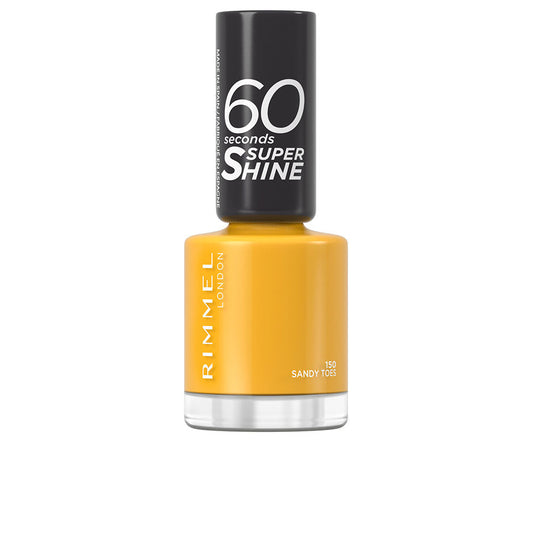 Rimmel London 60 Seconds Super Shine Nail Polish #150-Sandy Toes 8 Ml - Salevare.com