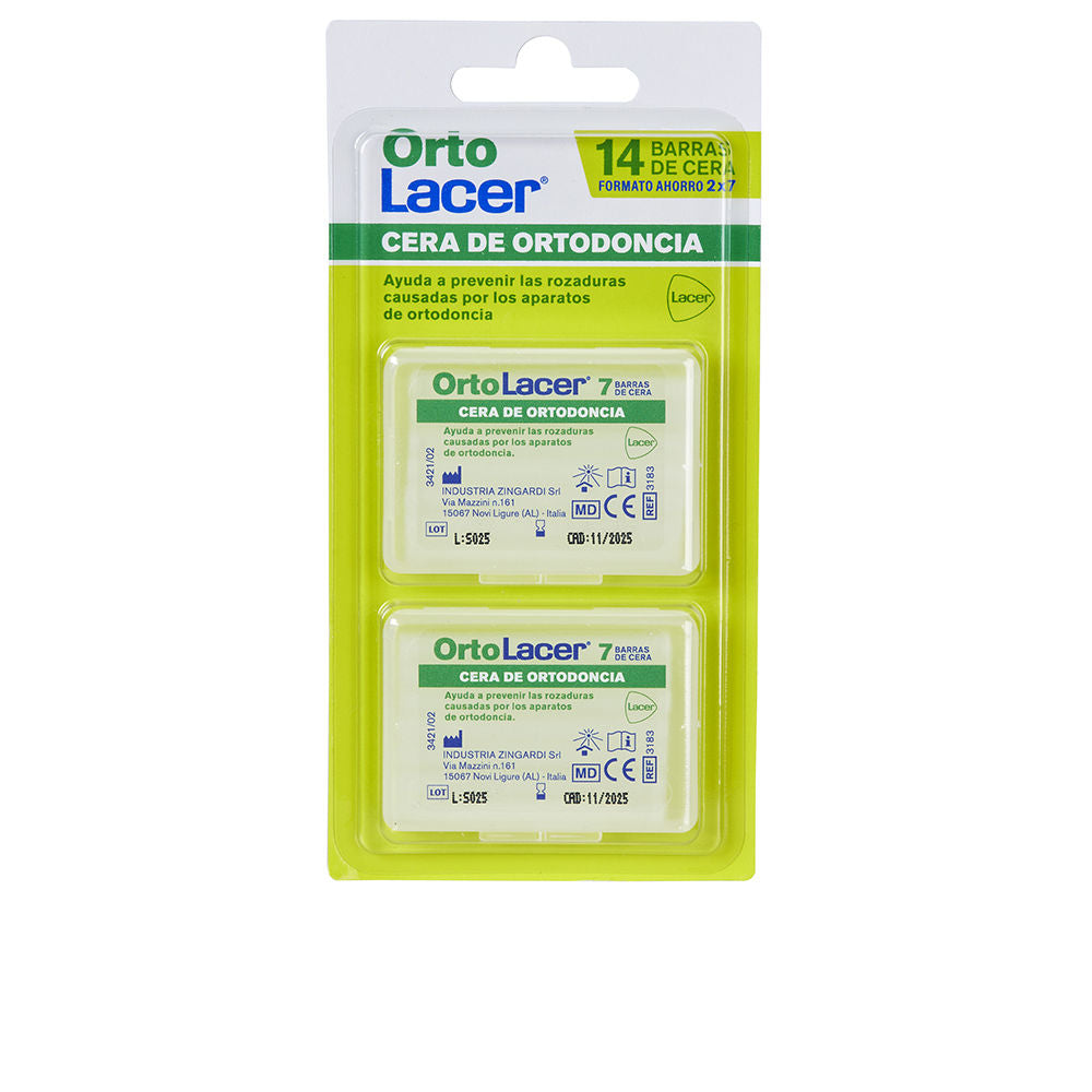 Lacer Ortolacer Orthodontic Wax Pack 2 X 7 Bars - Salevare.com