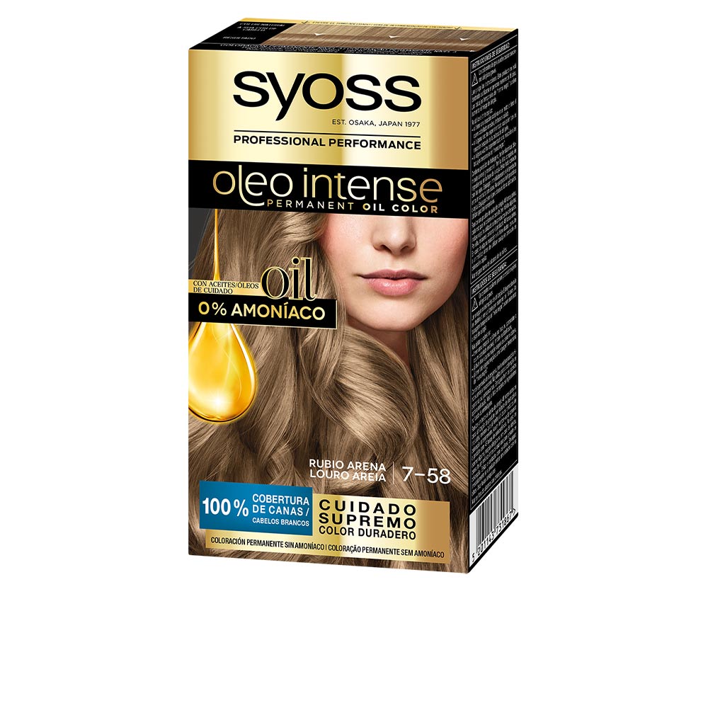 Syoss Oleo Intense Ammonia-Free Hair Color #7.58-Sand Blonde 5 Pz