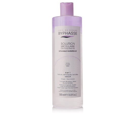 Byphasse Micellar Solution Biphasic Waterproof Makeup Remover 500 Ml - Salevare.com