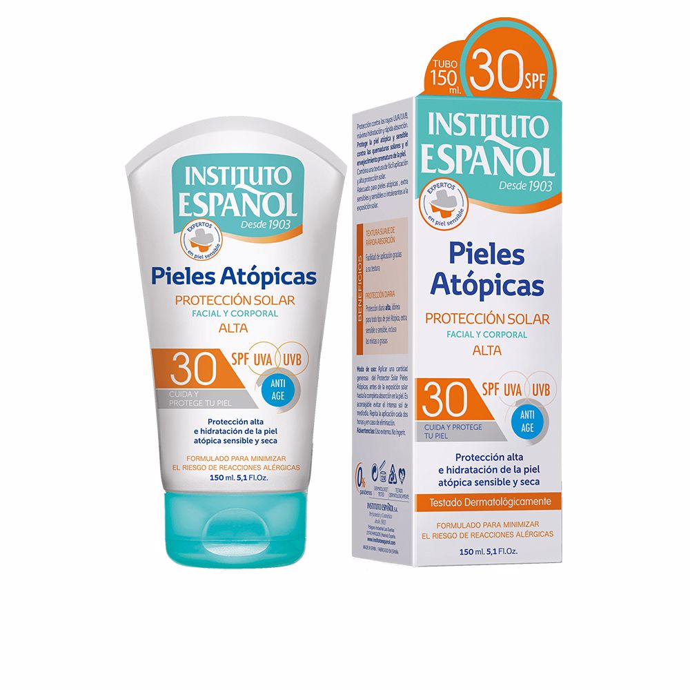 Instituto Español Atopic Skin Facial And Body Sun Protection Spf30 150 Ml - Salevare.com