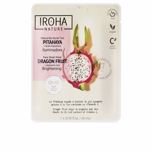 Iroha Nature Mask Dragon Fruit + Hyaluronic Acid 1 U - Salevare.com