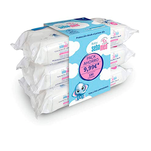 Sebamed Baby Cleaning Wipes Set Of 3 X 60 Pcs - Salevare.com