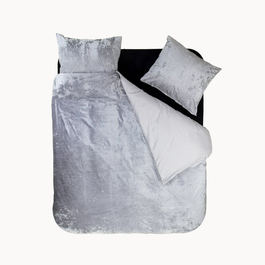 Duvet Cover Set Crystal Velvet Warm Sand 200 x 220