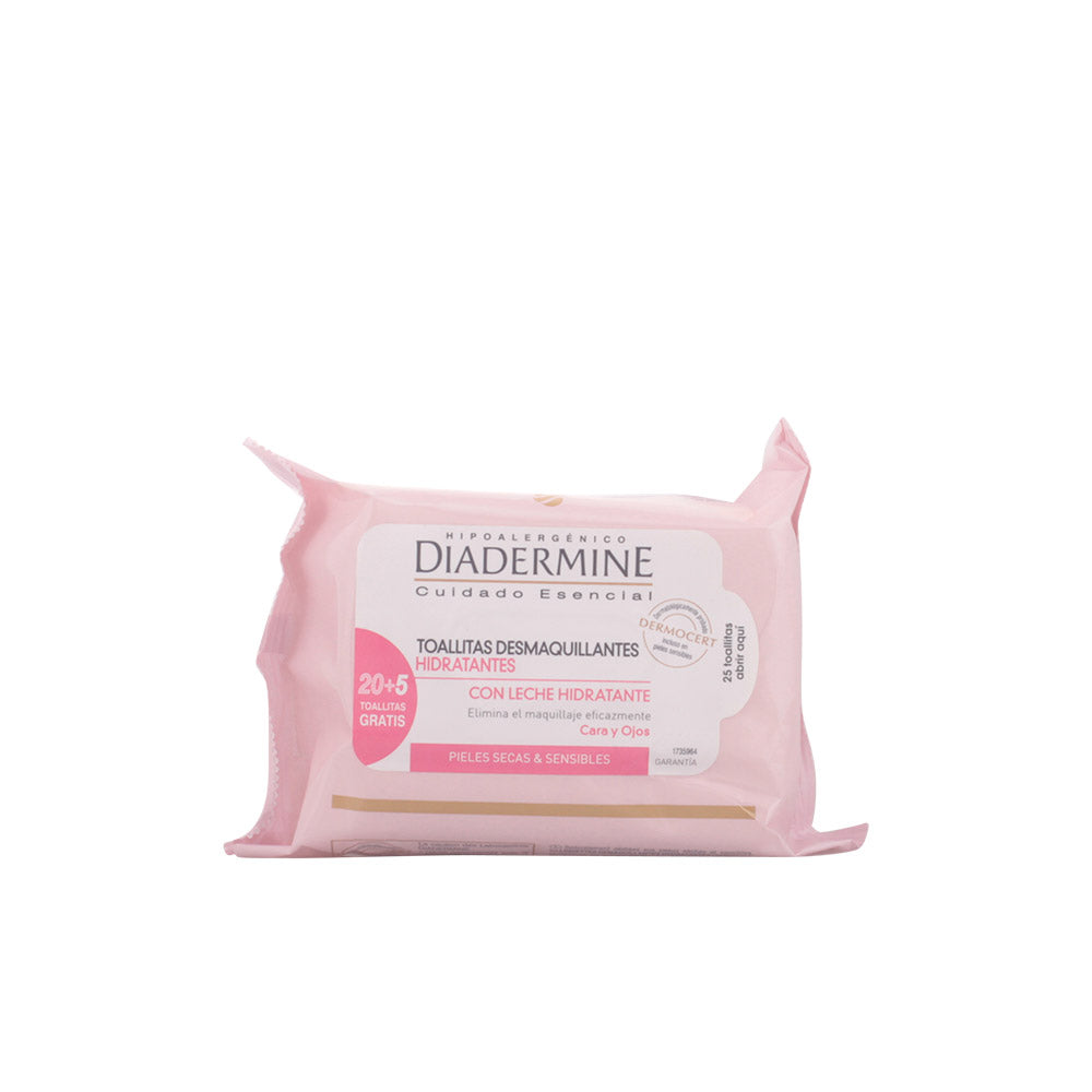 Diadermine Make-Up Remover Wipes Moisturizing Dry-Sensitive Skin 25 U - Salevare.com