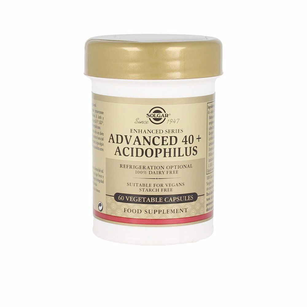Solgar 40 Plus Acidophilus Avanzado Cápsulas Vegetales 60 U - Salevare.com