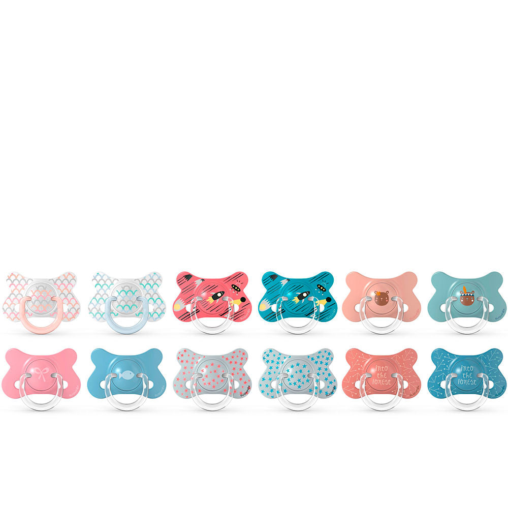 Suavinex Pack Of 2 Fusion Silicone Pacifiers With Physiological Teat 4-18M - Salevare.com