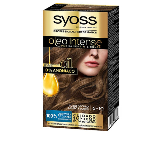 Syoss Oleo Intense Ammonia-Free Hair Color #6.10-Dark Blonde 5 Pcs