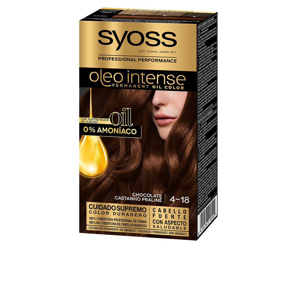Syoss Oleo Intense Ammonia-Free Hair Color #4.18-Chocolate 5 Pz