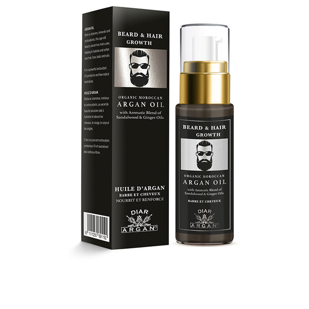 Diar Argan Beard And Hair Strengthening Serum With Pure Argan Sandalwood And Ginger 30 Ml - Salevare.com
