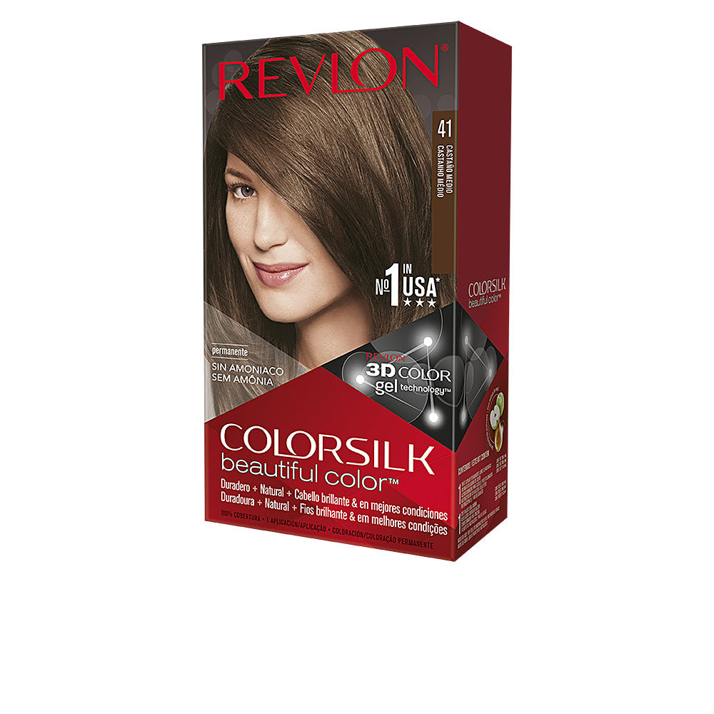 Revlon Mass Market Colorsilk Tinte #41-Castaño Medio 1 U