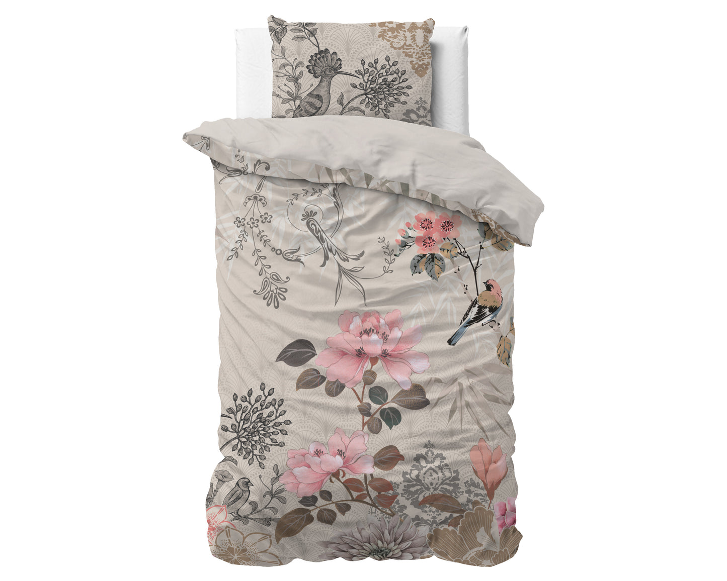 Duvet Cover Set Forest Flowers Créme 140 x 200/220