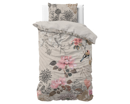 Duvet Cover Set Forest Flowers Créme 140 x 200/220