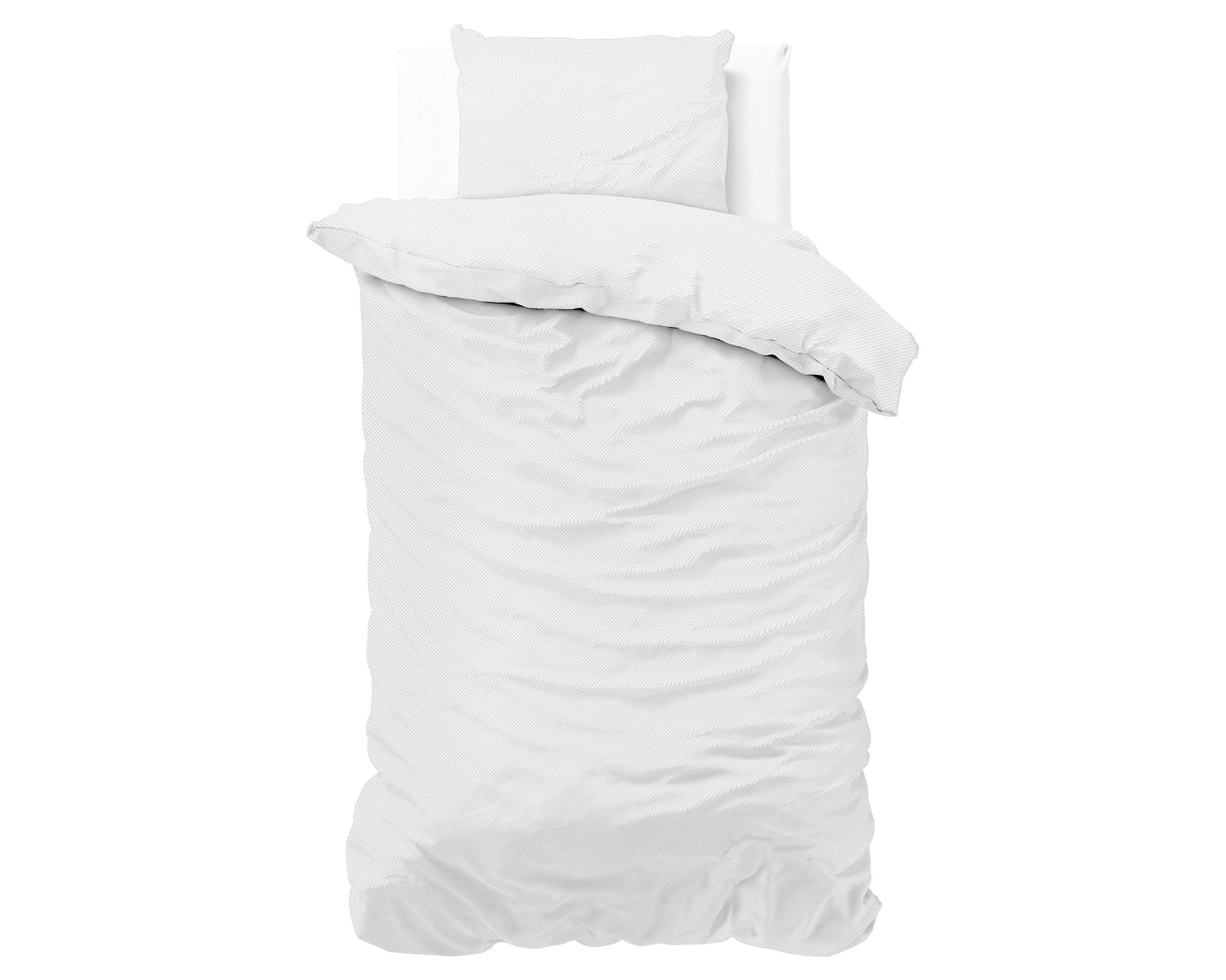 Duvet Cover Set Satin Point White 140 x 220