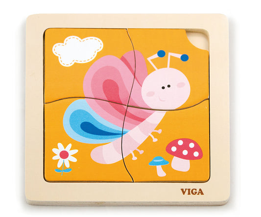Viga 50136 Handy Flat Puzzle - Butterfly